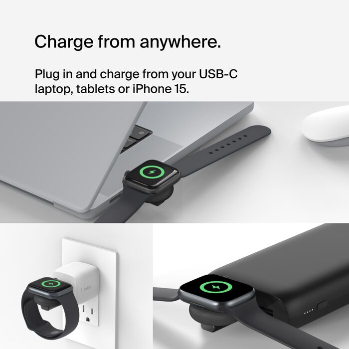Belkin Portable USB-C Apple Watch Charger