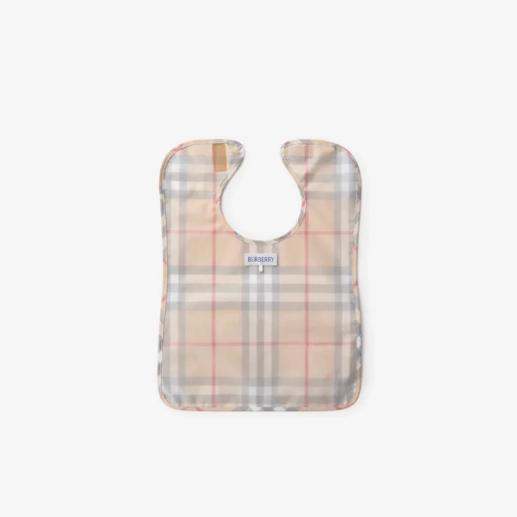 Burberry Check Cotton Poplin Bib