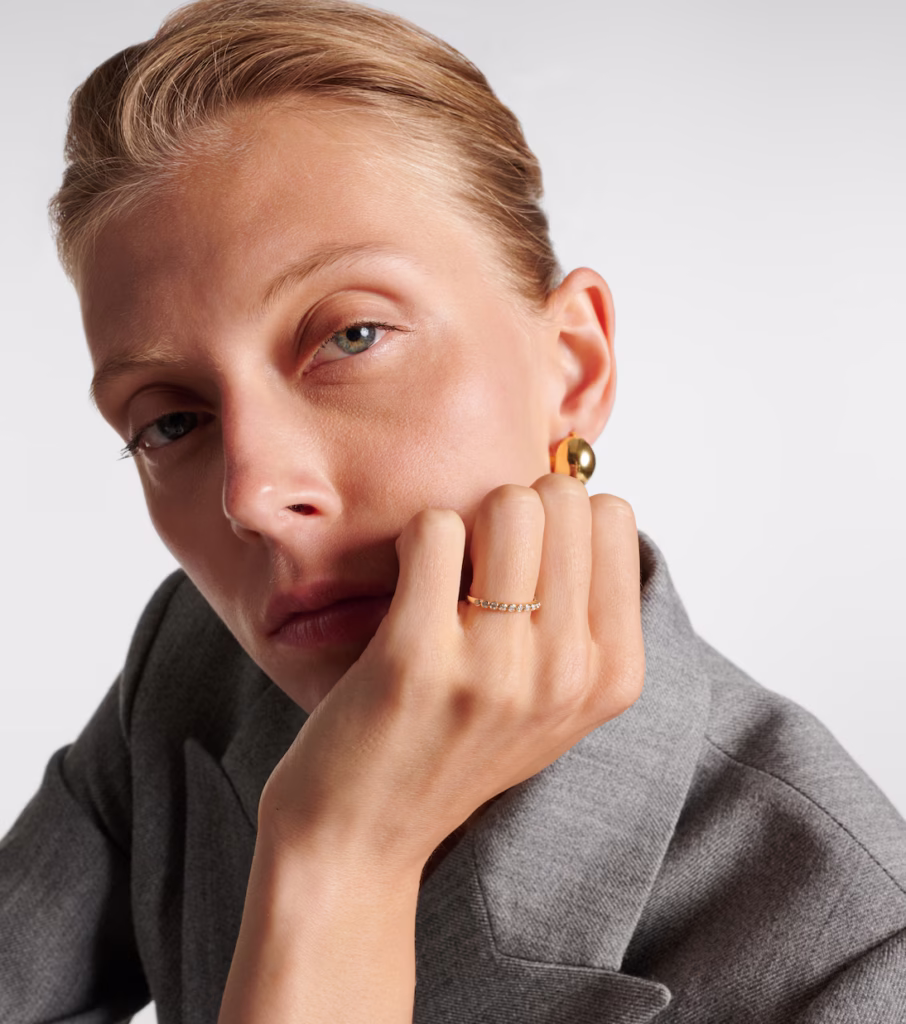 Stone And Strand Slim Diamond Gold Ring