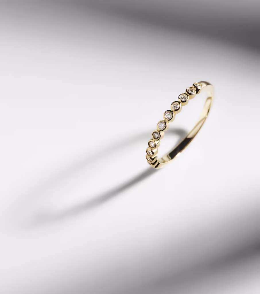Stone And Strand Slim Diamond Gold Ring