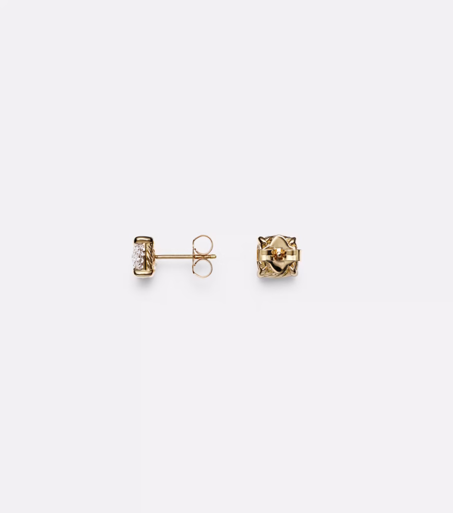 David Yurman Chatelaine 18kt Gold Earrings with Diamonds