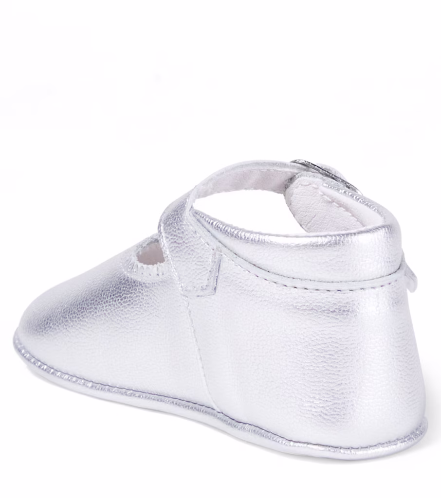 La Coqueta Silver Pram Mary Janes