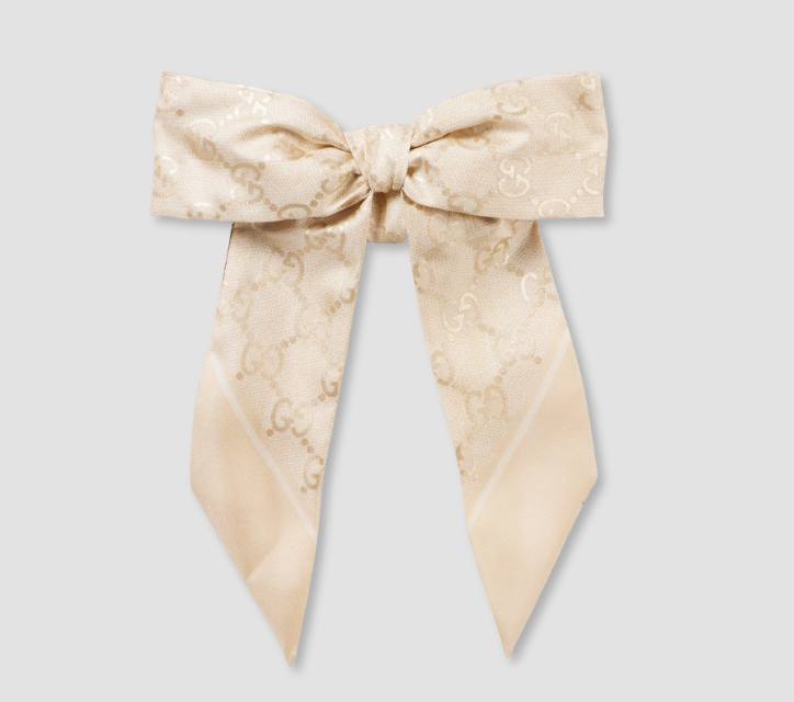 Gucci GG Silk Bow Scrunchie