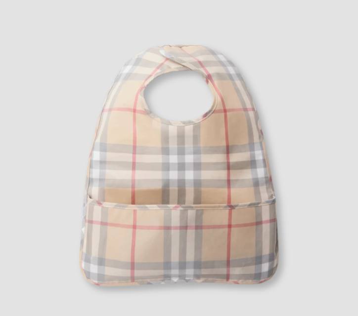 Burberry Check Cotton Poplin Bib