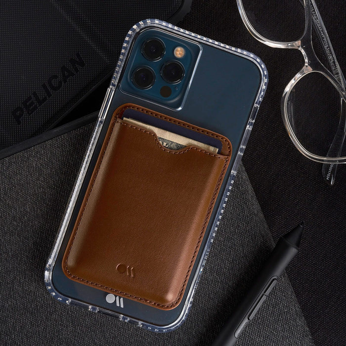 Case-Mate MagSafe Cardholder Cognac Brown