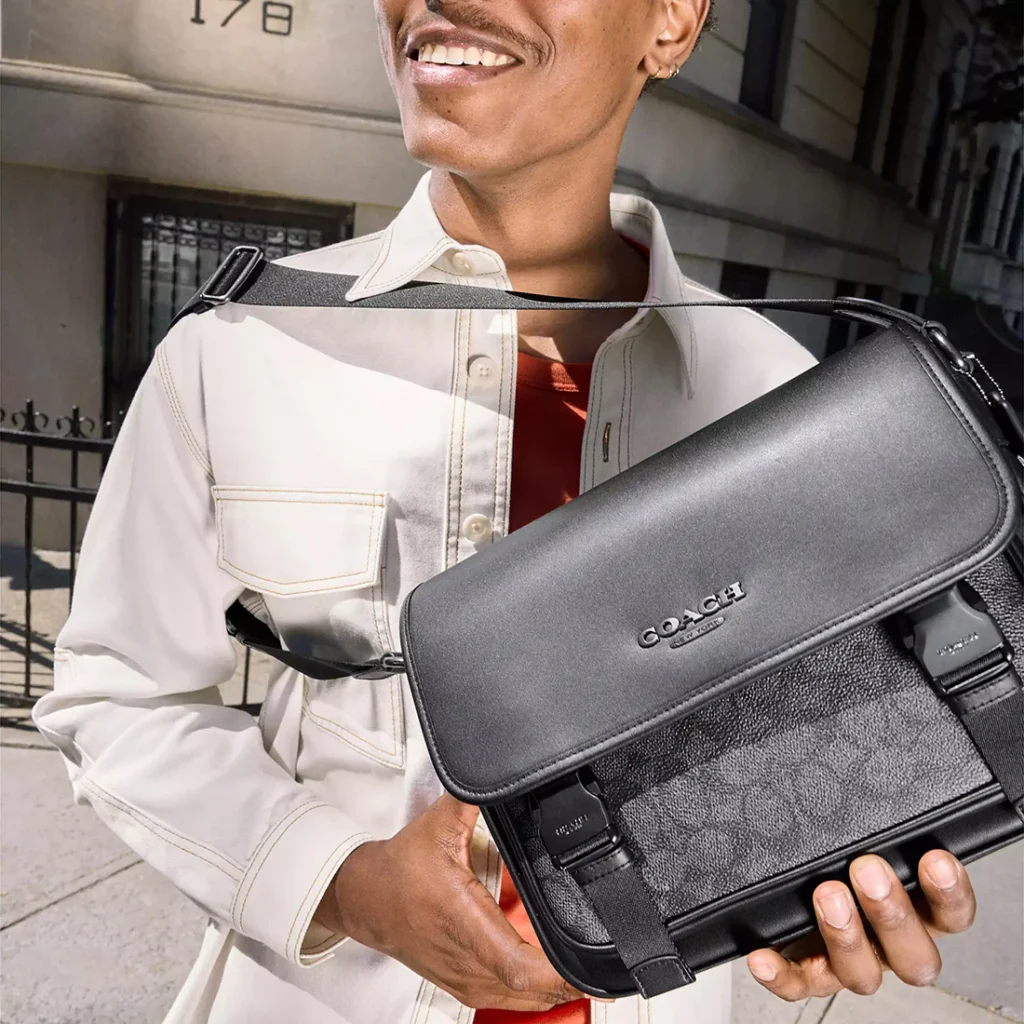 Coach Racer Messenger Bag in Signature Canvas