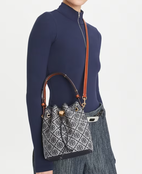 Tory Burch T Monogram Bucket Bag