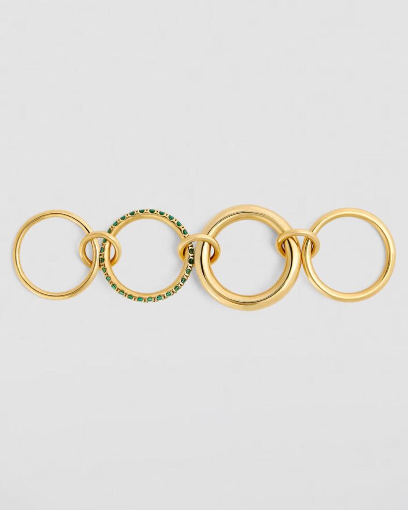 Spinelli Kilcollin Yellow Gold and Emerald Janssen Ring - xic editorial