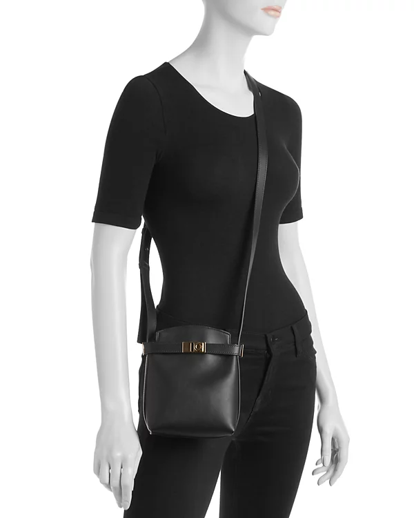 Ferragamo Hug Bicolor Leather Crossbody Bag - xiceditorial - xic editorial