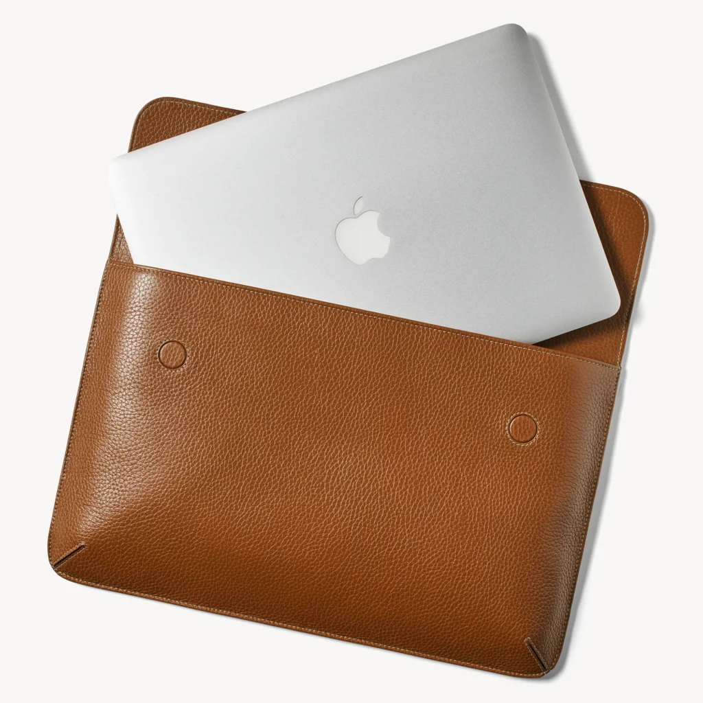 Aspinal of London Leather Laptop Case – Tan Pebble xiceditorial