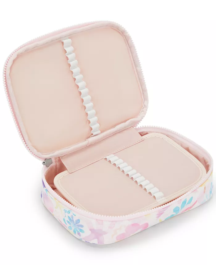 Kipling Pen Case Aqua Flowers