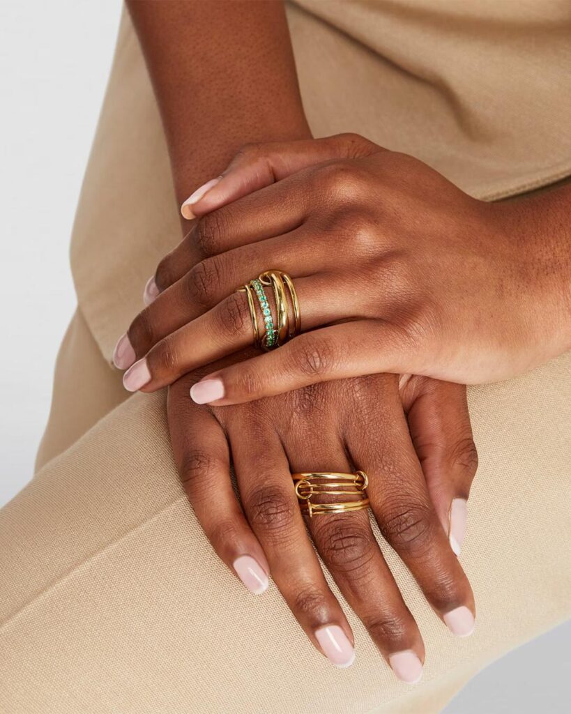 Spinelli Kilcollin Yellow Gold and Emerald Janssen Ring - xic editorial