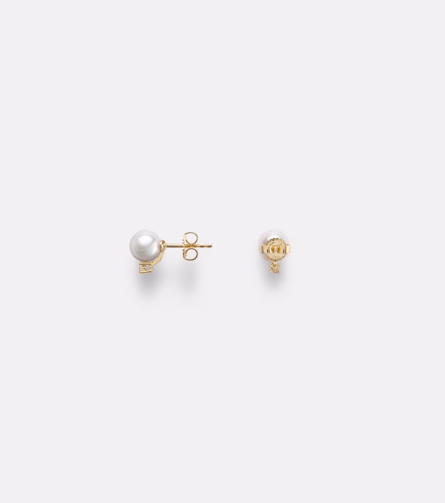 Mikimoto Akoya Pearl Earrings 18kt Gold with Diamonds - xiceditorial - xic editorial