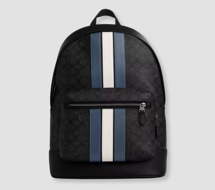 Coach West Backpack with Varsity Stripe