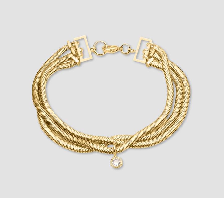 Bonheur Lucile Gold Snake Bracelet xiceditorial