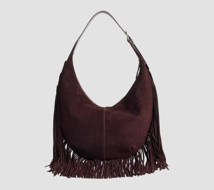 Madewell Fringed Suede Shoulder Bag - xiceditorial -xic editorial