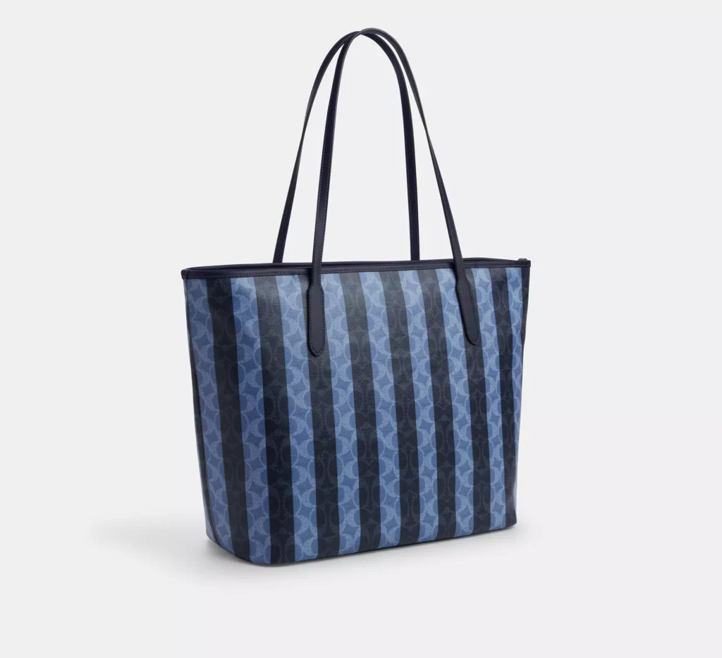 Coach City Tote Bag with Stripe