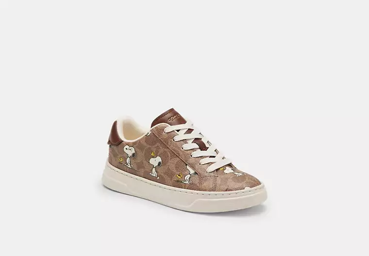 Coach x Peanuts Sneakers in Signature Canvas Snoopy Print