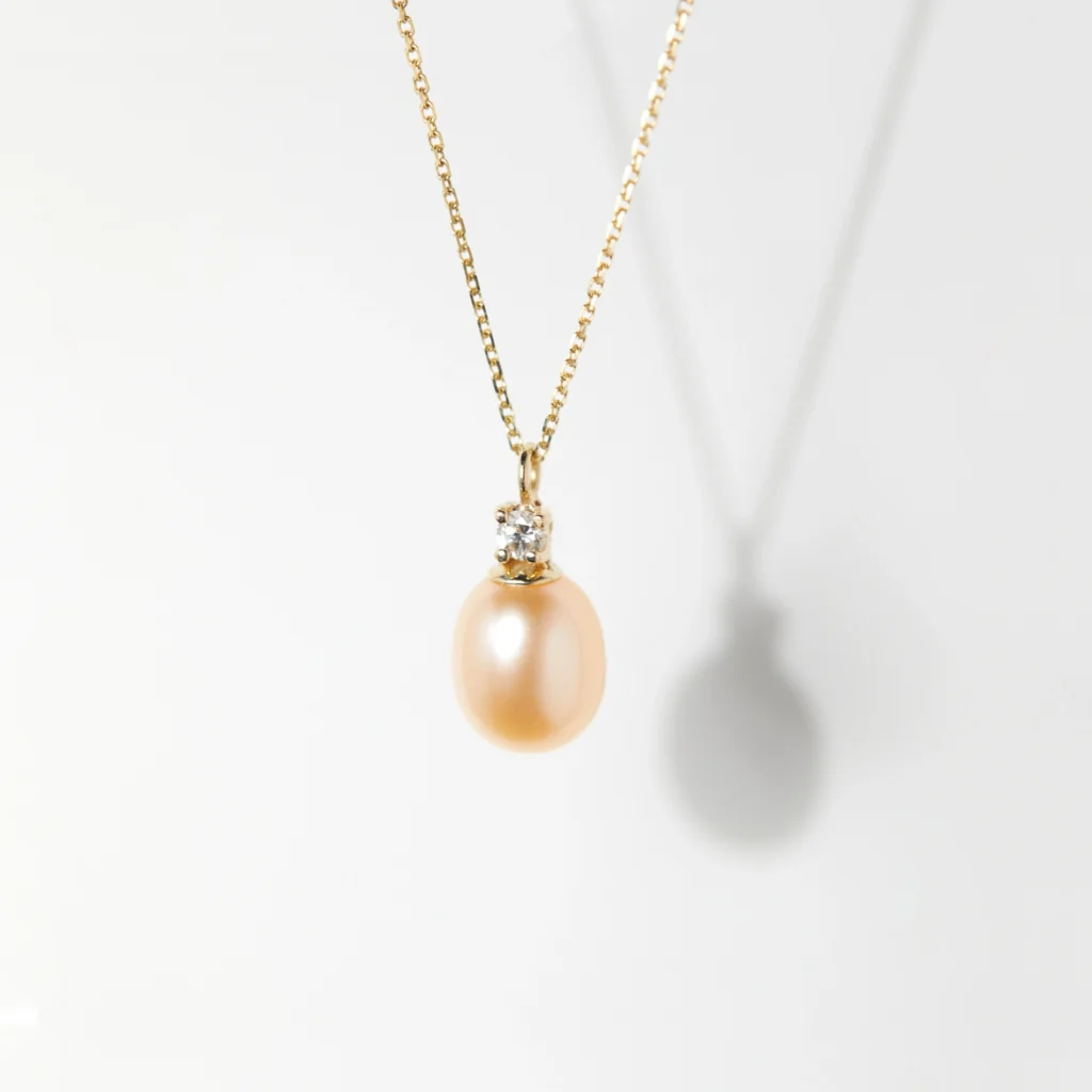 Catbird Pearl and White Diamond Necklace
