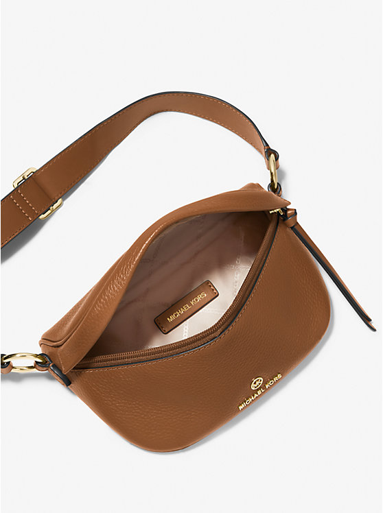 MICHAEL Michael Kors Slater Extra-Small Pebbled Leather Sling Pack xic editorial
