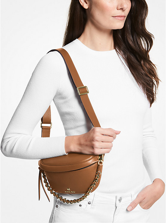 Pebbled leather sling