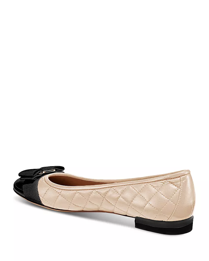 Ferragamo Varina Quilted Ballet Flats - xiceditorial - xic editorial
