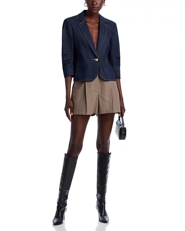 Cinq à Sept Petit Khloe Denim Blazer - xiceditorial - xic editorial