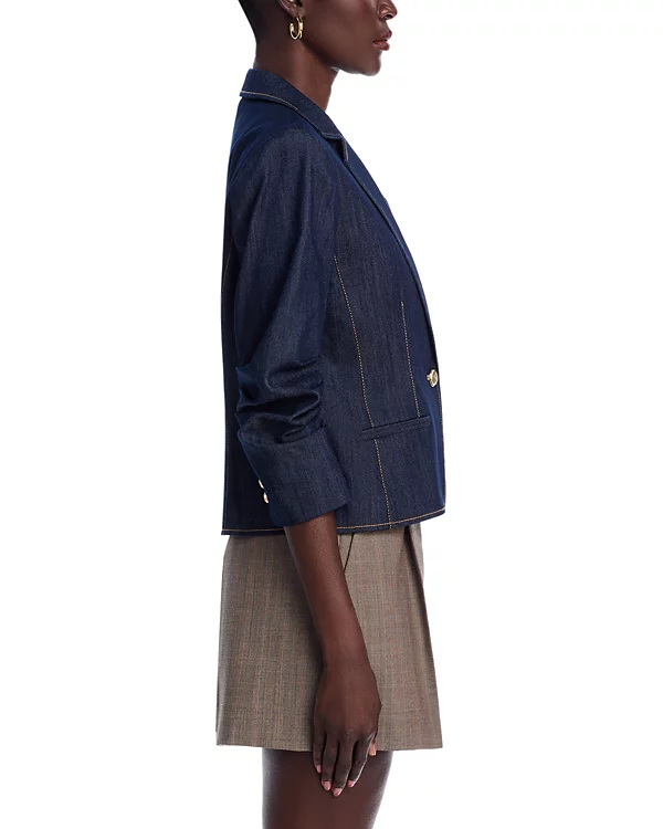 Cinq à Sept Petit Khloe Denim Blazer - xiceditorial - xic editorial