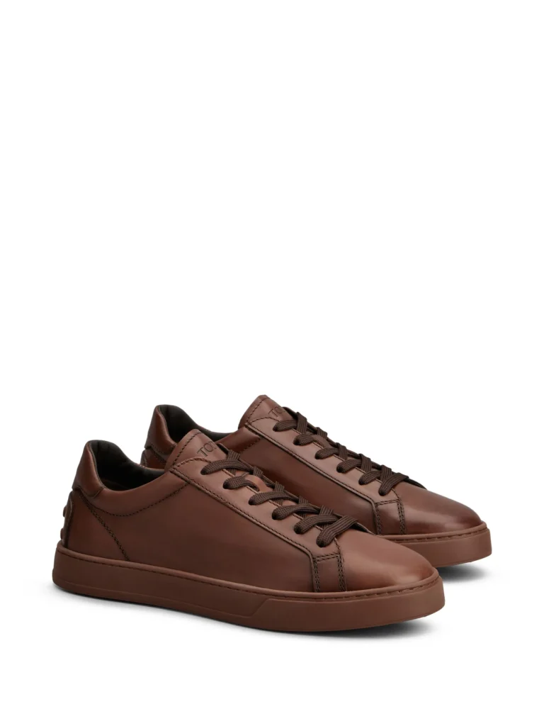 Tod’s Leather Sneakers Chocolate Brown - xiceditorial - xic editorial