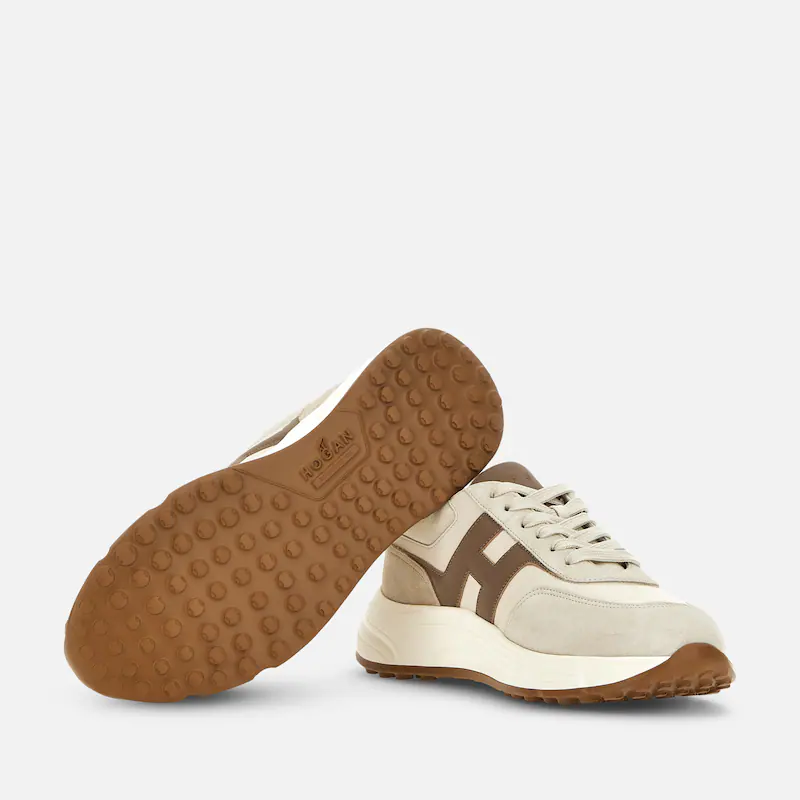 Hogan Hyperlight Sneakers Ivory/Brown - xiceditorial - xic editorial