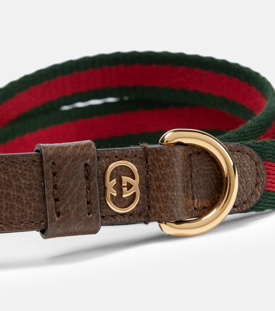 Gucci Web Stripe Dog Leash - xiceditorial - xic editorial