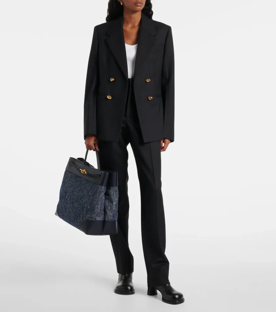 Bottega Veneta Andiamo Denim Tote Bag - xiceditorial - xic editorial