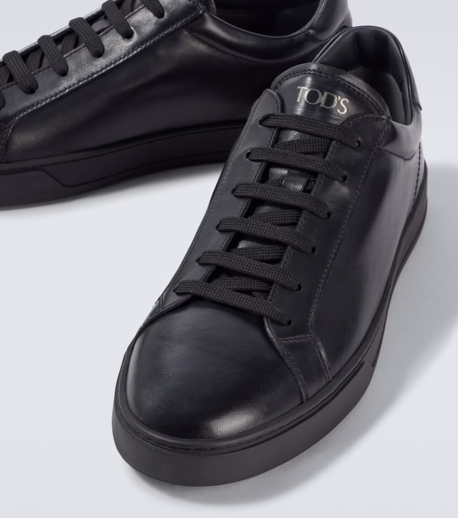 Tod’s Leather Sneakers Black - xiceditorial - xic editorial