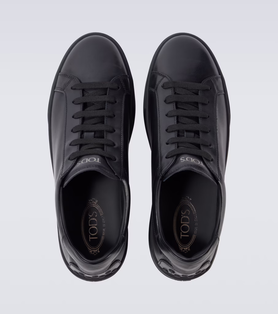 Tod’s Leather Sneakers Black - xiceditorial - xic editorial