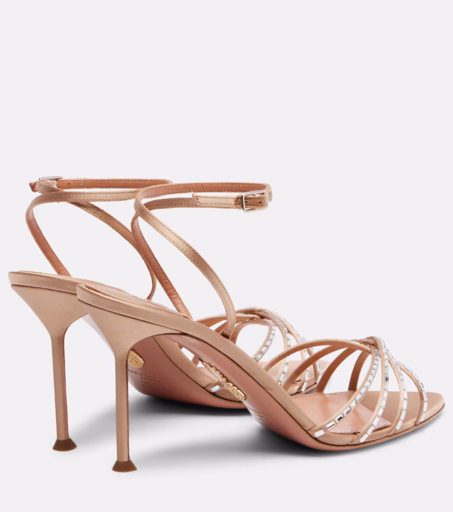 Aquazzura Tell Me Crystal Sandals - xiceditorial - xic editorial