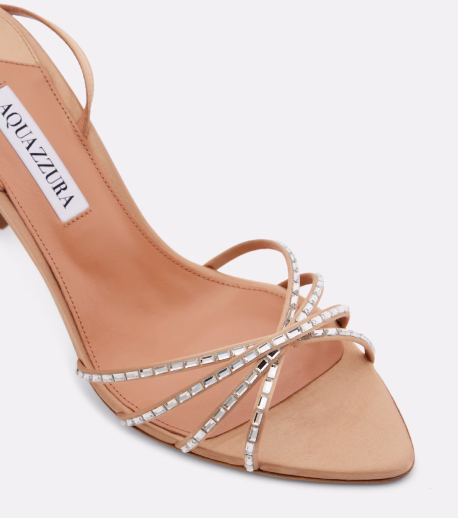 Aquazzura Tell Me Crystal Sandals - xiceditorial - xic editorial