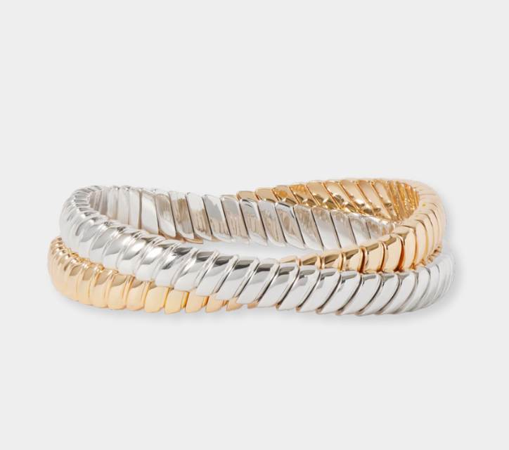 Roxanne Assoulin Double Cobra Bracelets - xiceditorial -xic editorial