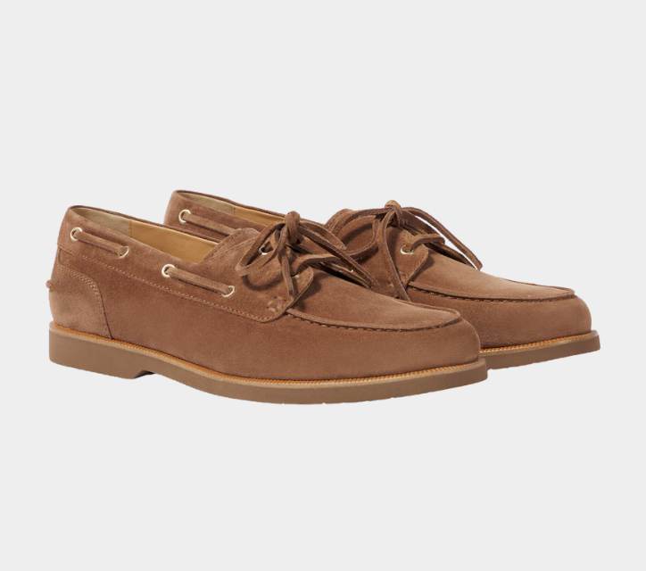 Brunello Cucinelli Suede Boat Shoes - xiceditorial - xic editorial