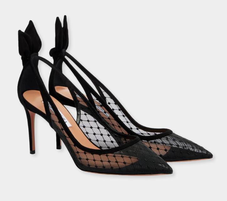 Aquazzura Bow Tie 85 Pumps black - xiceditorial - xic editorial