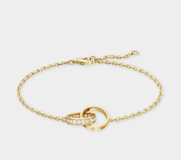 Cartier Yellow Gold and Diamond LOVE Chain Bracelet - xiceditorial - xic editorial
