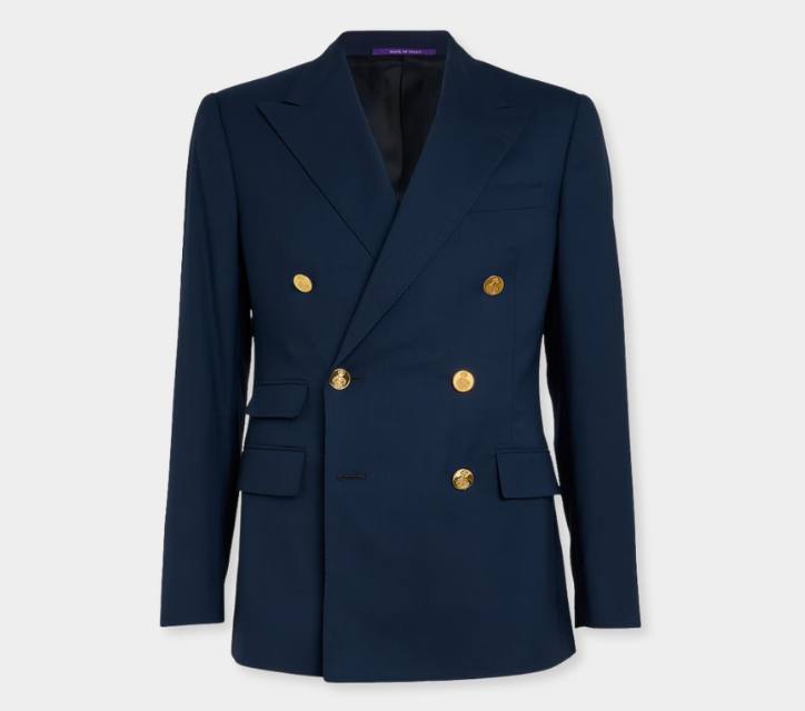Ralph Lauren Purple Label Double-Breasted Suit Jacket - xiceditorial - xic editorial