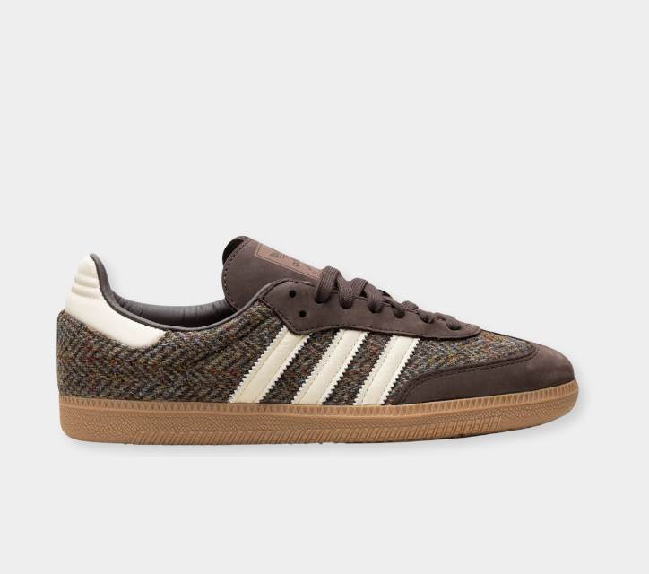 Adidas Samba OG Tweed Pack Dark Brown Sneakers - xiceditorial - xic editorial