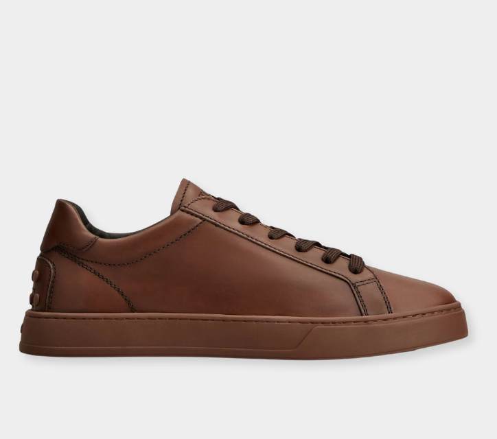 Tod’s Leather Sneakers Chocolate Brown - xiceditorial - xic editorial