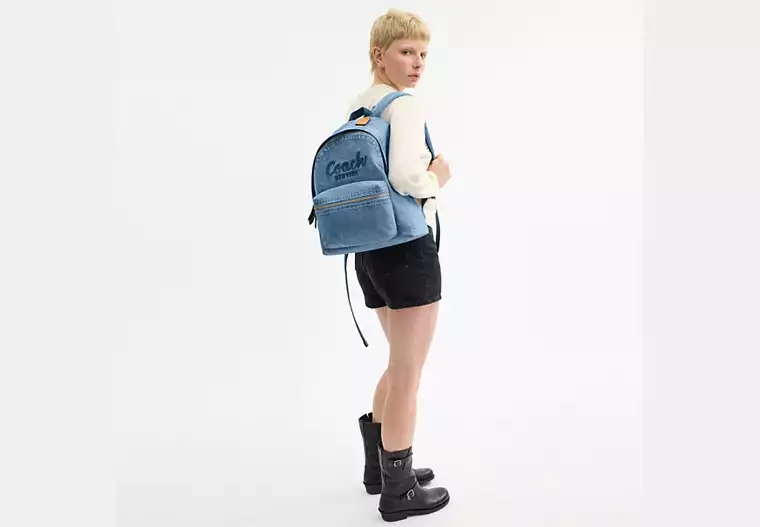 Coach Cargo Backpack Denim - xiceditorial - xic editorial
