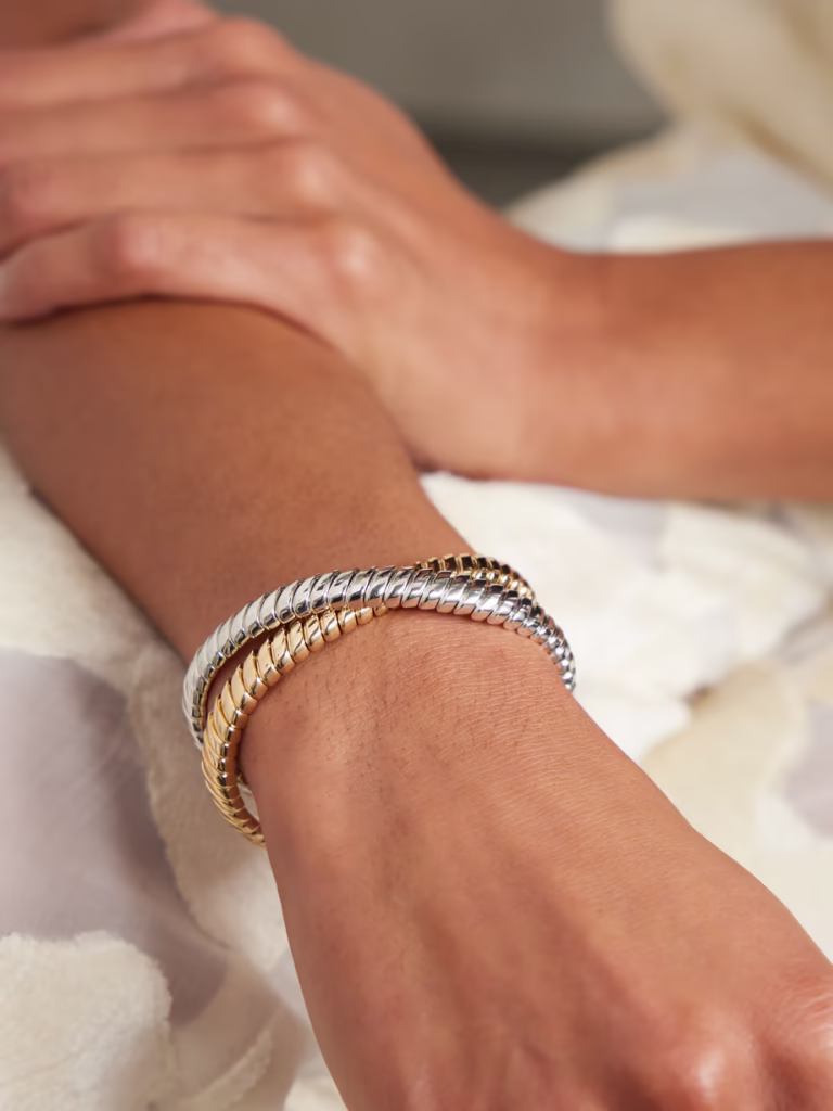 Roxanne Assoulin Double Cobra Bracelets - xiceditorial -xic editorial