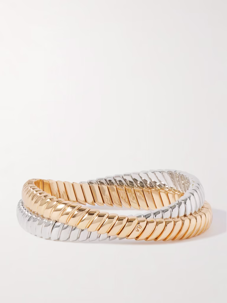 Roxanne Assoulin Double Cobra Bracelets - xiceditorial -xic editorial