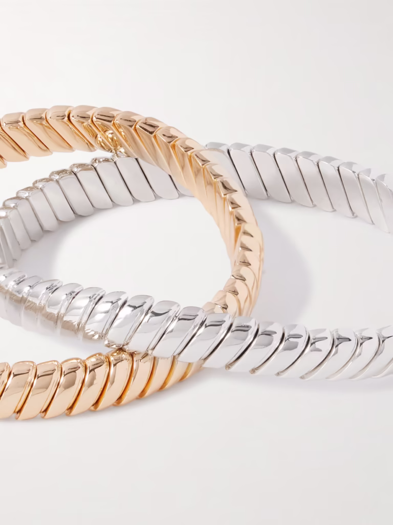 Roxanne Assoulin Double Cobra Bracelets - xiceditorial -xic editorial