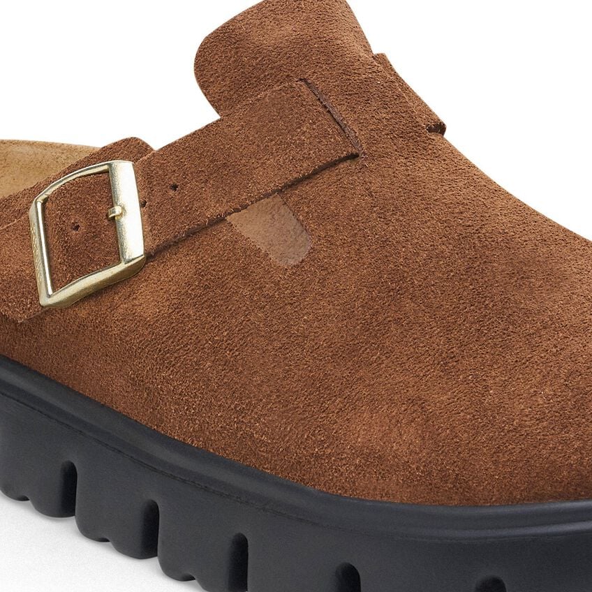Birkenstock Boston Chunky Suede Leather Clogs