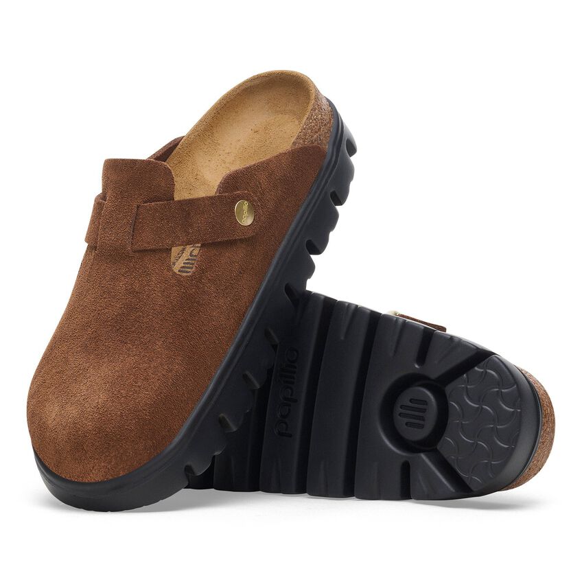 Birkenstock Boston Chunky Suede Leather Clogs