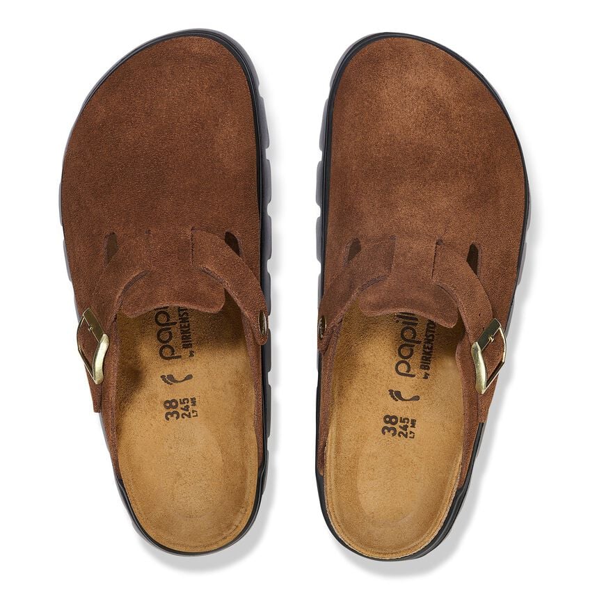 Birkenstock Boston Chunky Suede Leather Clogs
